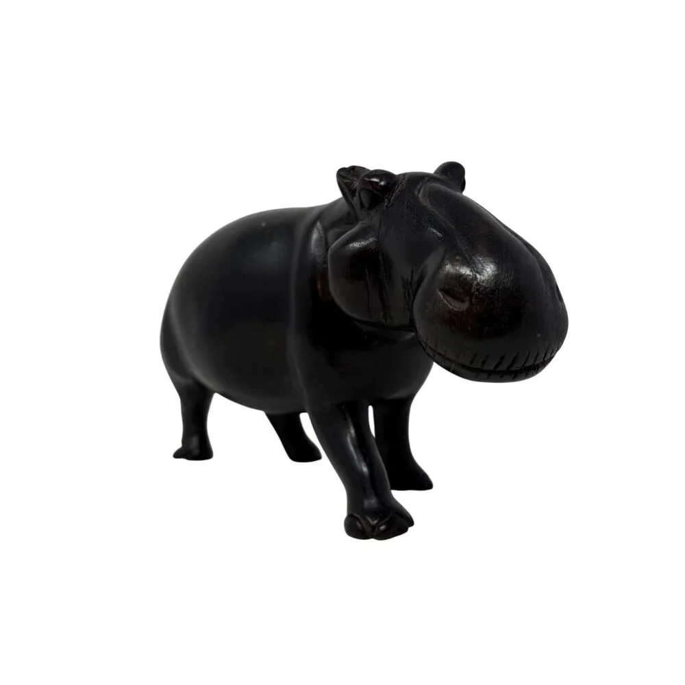 Vintage‎ Ironwood Hippo Figurine 8